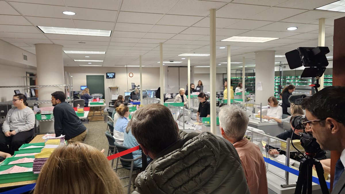 LVN Jason Addy (@jasonaddy_lvn) on Twitter photo Lehigh County Clerk of Elections Tim Benyo, just before polls closed:
“I think we're doing alright. I think we're in good shape for the shape we're in.”
He says there were significantly fewer mail-in ballots requested this year than in 2020 — 63K vs. 99K. <a href="/LVNewsdotcom/">LehighValleyNews.com</a> Lehigh County Clerk of Elections Tim Benyo, just before polls closed:
“I think we're doing alright. I think we're in good shape for the shape we're in.”
He says there were significantly fewer mail-in ballots requested this year than in 2020 — 63K vs. 99K. <a href="/LVNewsdotcom/">LehighValleyNews.com</a>