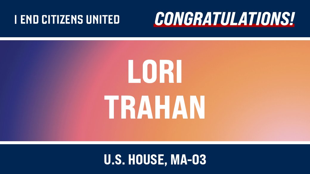 StopBigMoney's tweet photo. 🎉 Congratulations, Rep. @LoriTrahanMA, on winning your race for reelection to Massachusetts’s 3rd Congressional District! #MA03 https://t.co/b6FZJ9yRGW