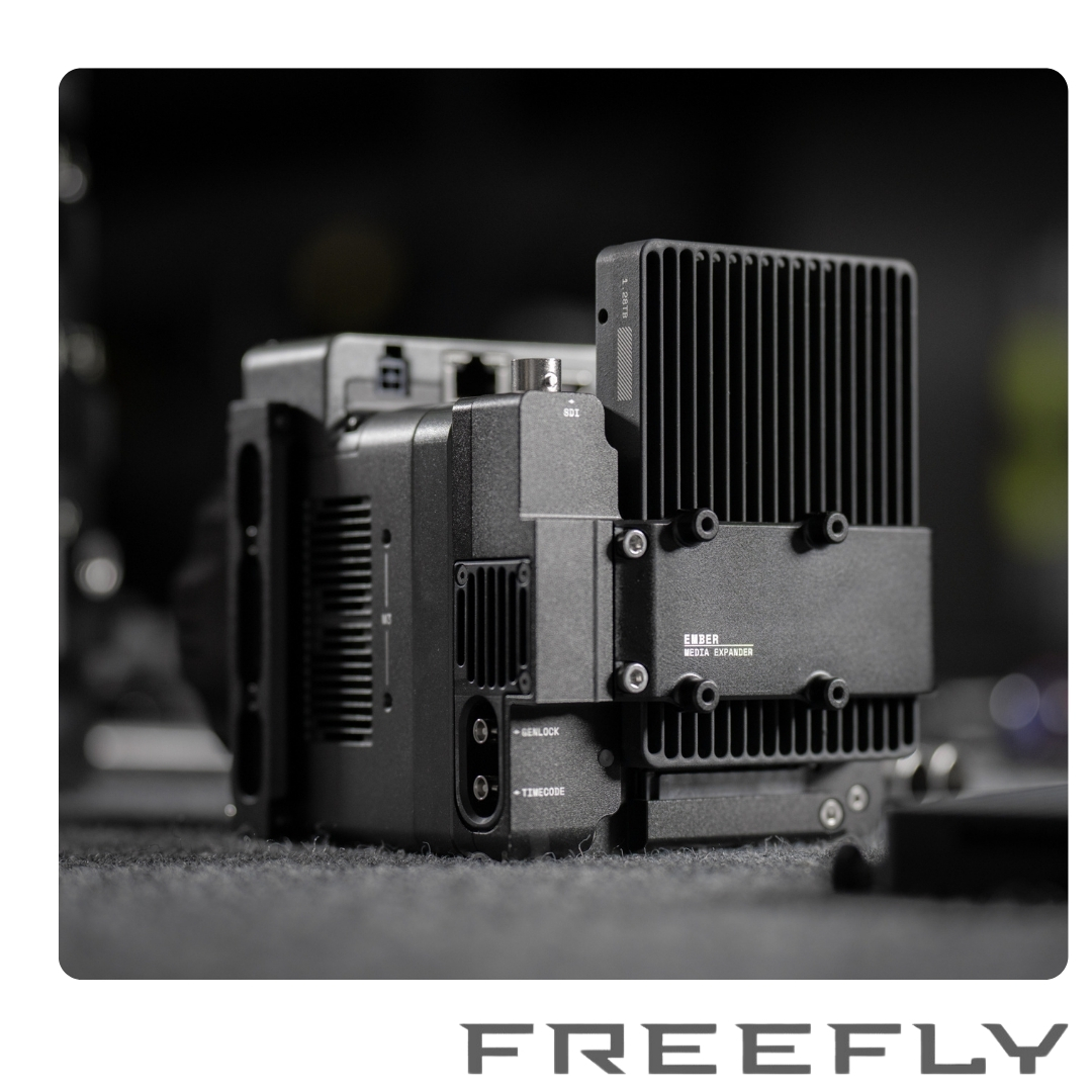 The Ember Media Expander is a bolt-on expansion module designed to enhance your Ember camera setup.

With easy external Freefly SSD media integration and SDI output, this accessory allows for greater storage flexibility and external monitoring. 

i.mtrbio.com/vkrwhksnbv