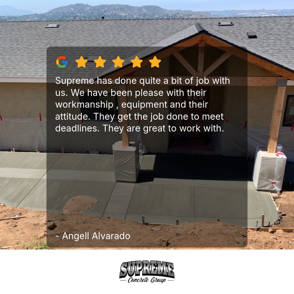 SupConcrete's tweet photo. Thanks so much for taking the time to leave a 5 star review! https://t.co/YIMoFEuW9H