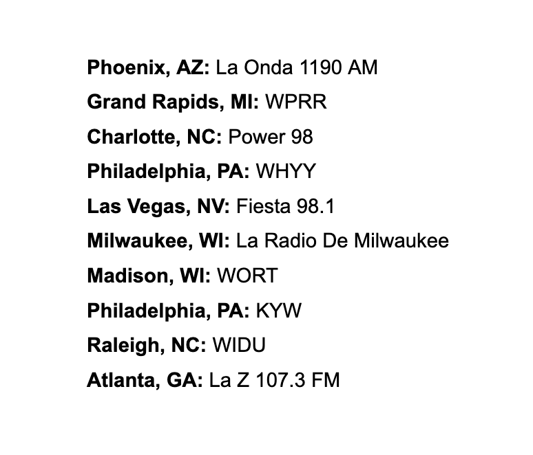 emilymsoong's tweet image. ELECTION DAY RADIO: Governor @Tim_Walz continued his battleground radio blitz this afternoon, calling into 10 drive time radio interviews across the country, including Black and Latino talk radio shows, to encourage voters to stay in line until their votes are cast.