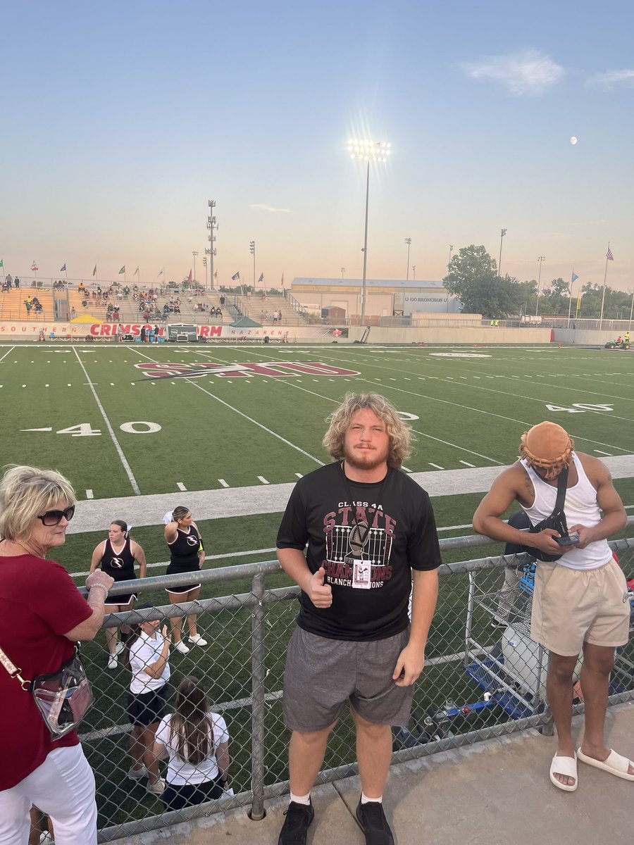 Kade_saunders50's tweet photo. Game day visit at SNU https://t.co/5GvmYvIwxm