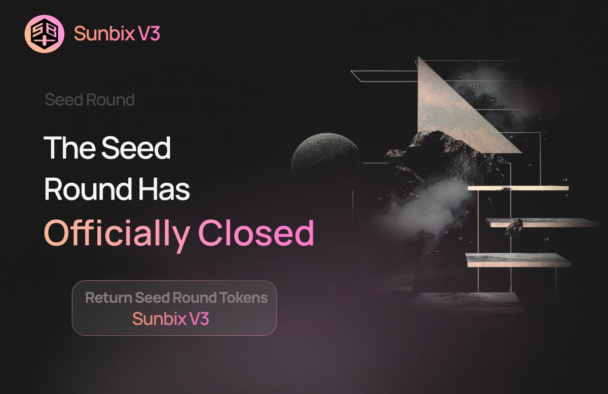 SUNBIX_Chain's tweet photo. The public seed round has officially ended!

🎉A big thank you to all the participants who made a significant impact! 

We are excited and proud to announce that we have successfully raised $7,000,000 in this round🚀

👉Stay tuned for updates here and pay attention to your wallet address

👉Seed Round Token Payouts Are In Progress💌

👉We have now sent out testnets to all representatives in all countries, If you have any issues please contact us via email support@sbxchain.com💌

#SBXchain #sunbixchain #SBX #Uniswap #SOL #Solana #Crypto #BlazeStake #marginfi #AvalancheHub #kraken