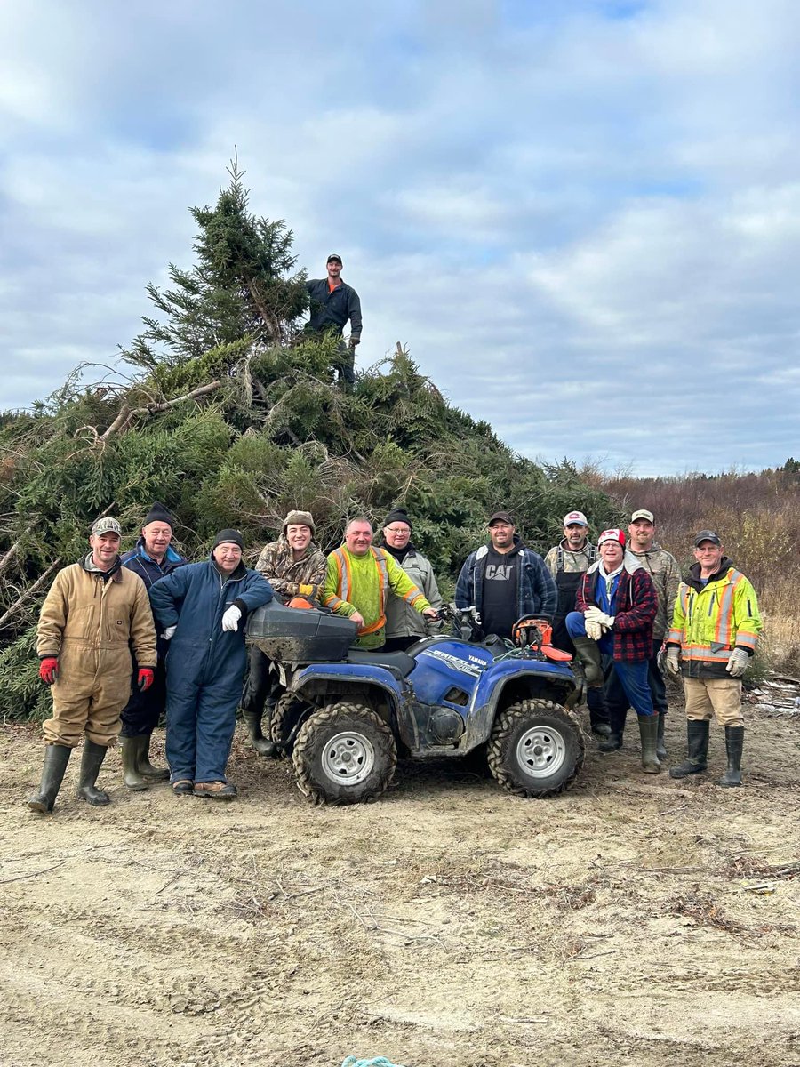Here is the photo from early this morning. Preparation for bonfire night complete. The men of Greenspond 😊