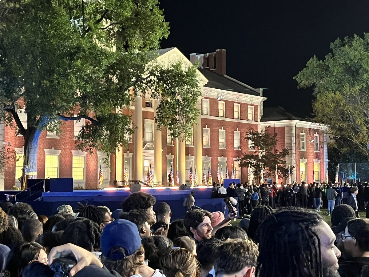 So proud to celebrate <a href="/KamalaHarris/">Kamala Harris</a> and this historic night <a href="/HowardU/">Howard University</a>. Thank you to all the volunteers and supporters that made the last 100 days memorable. Ready for a new way forward!