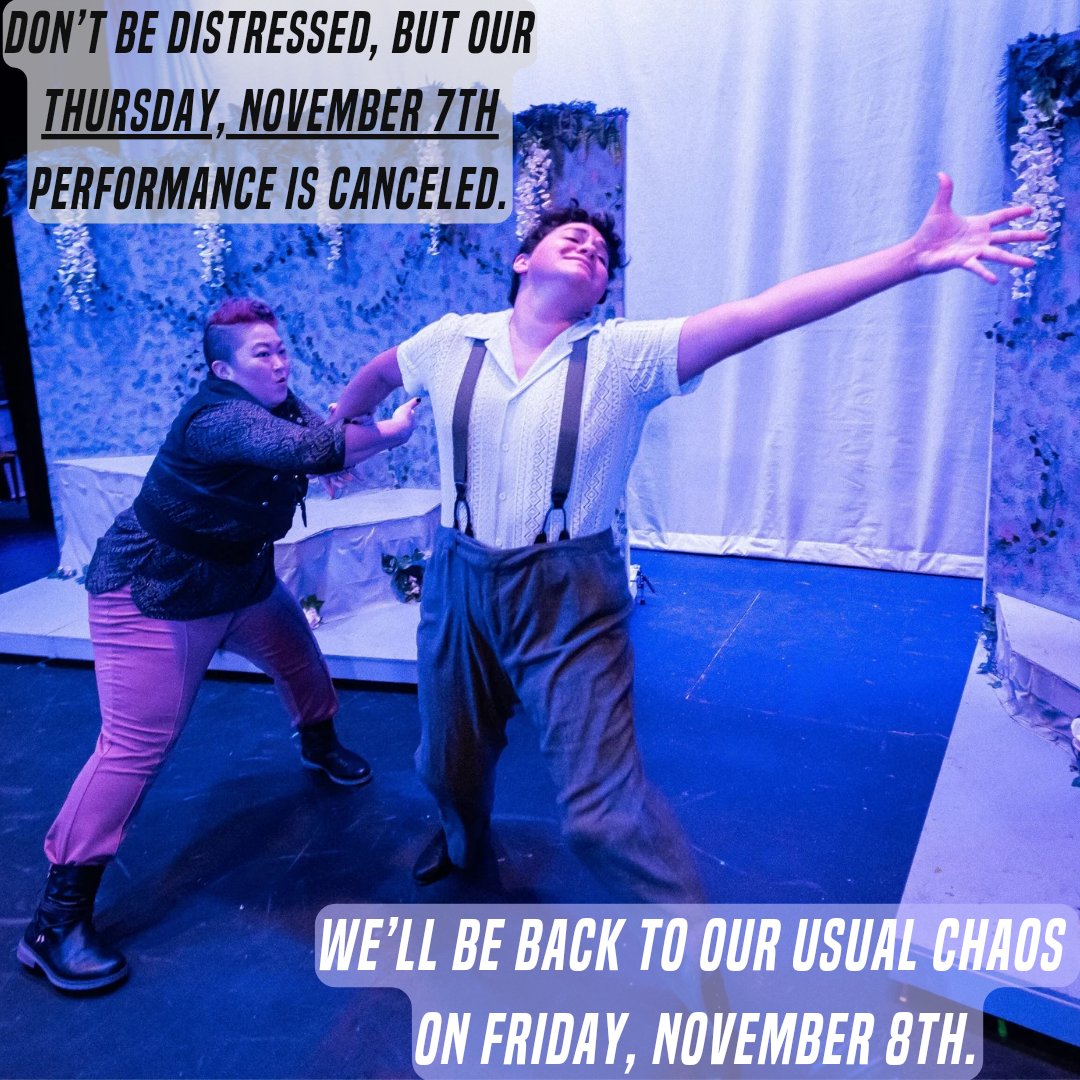 The fairy forest will be temporarily closed to humans this Thursday, but we'll be back on Friday for our last open caption performance.

🎟️🎟️🎟️Link to tickets in our bio!

📸Photo by <a href="/bravelux/">brave lux</a>