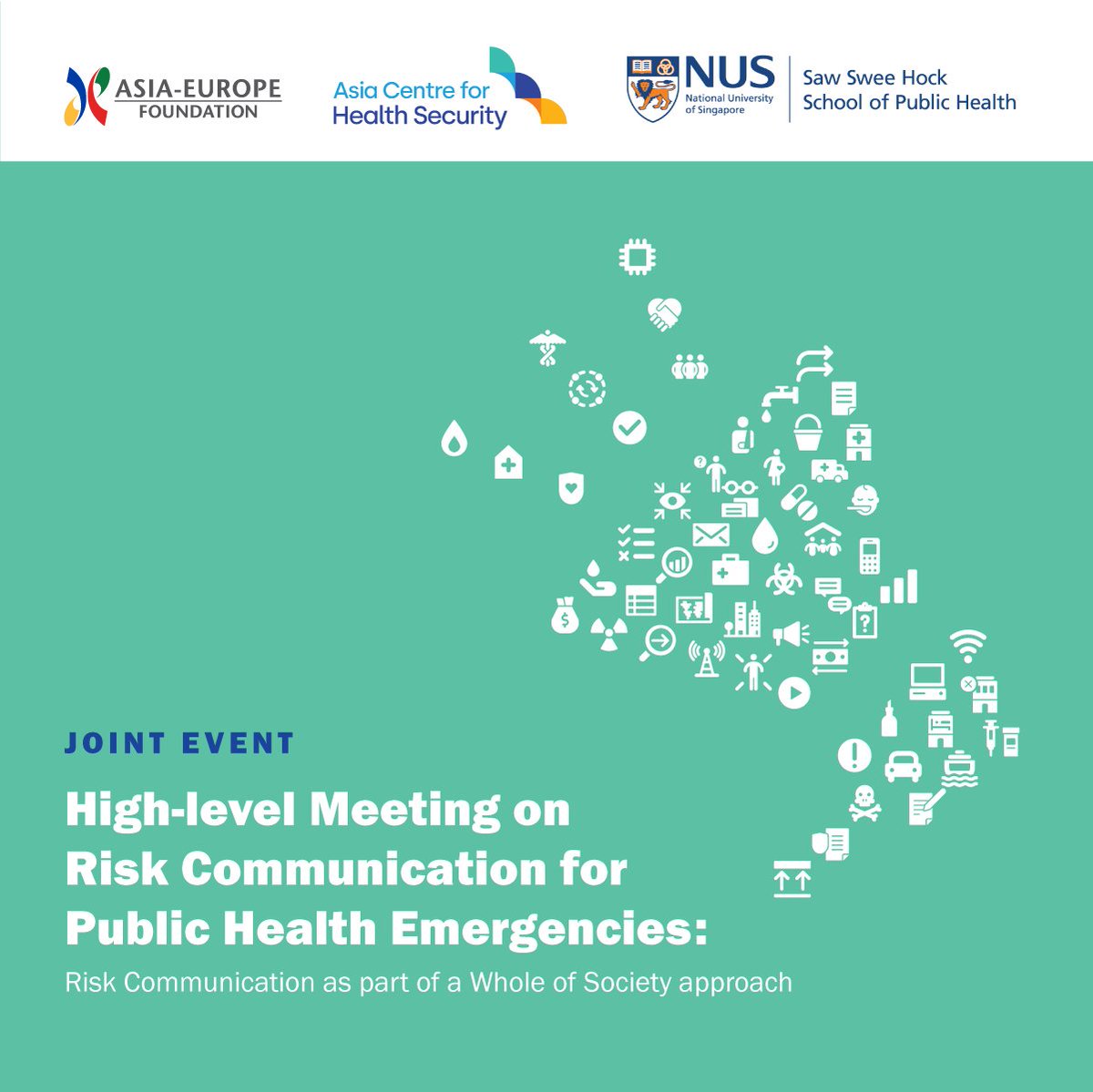 ASEF_PHN's tweet image. @ASEForg @Asia_CHS @NUSingapore #SSHSPH The High-level Meeting on Risk Comm for Public Health Emergencies (#RiskComm4PHE) happens today! Updates coming shortly!