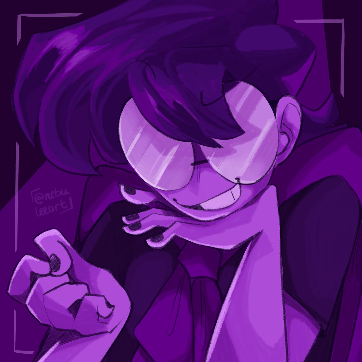 #huevember2024 Day 2! 💜 does anyone remember what this guy’s name means i forgot… #sparkleonraven