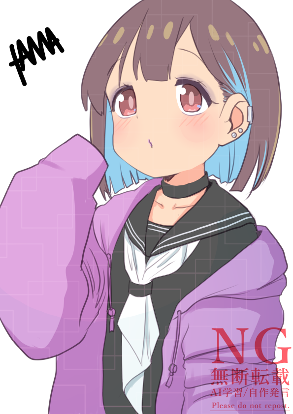 穂月もみじ 「←一年前に描いたもみじ →リメイクしたもみじちょっと絵うまくなったかも 」|たまＸのイラスト