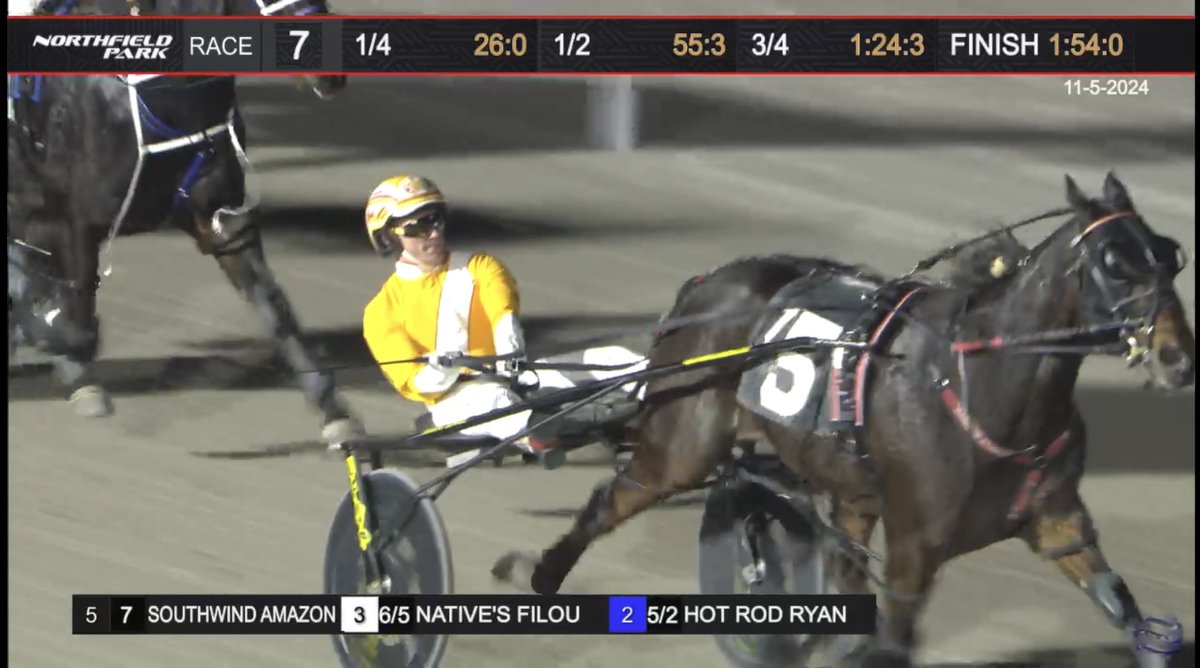 Congrats to Southwind Amazon - 138 career wins. Wow!