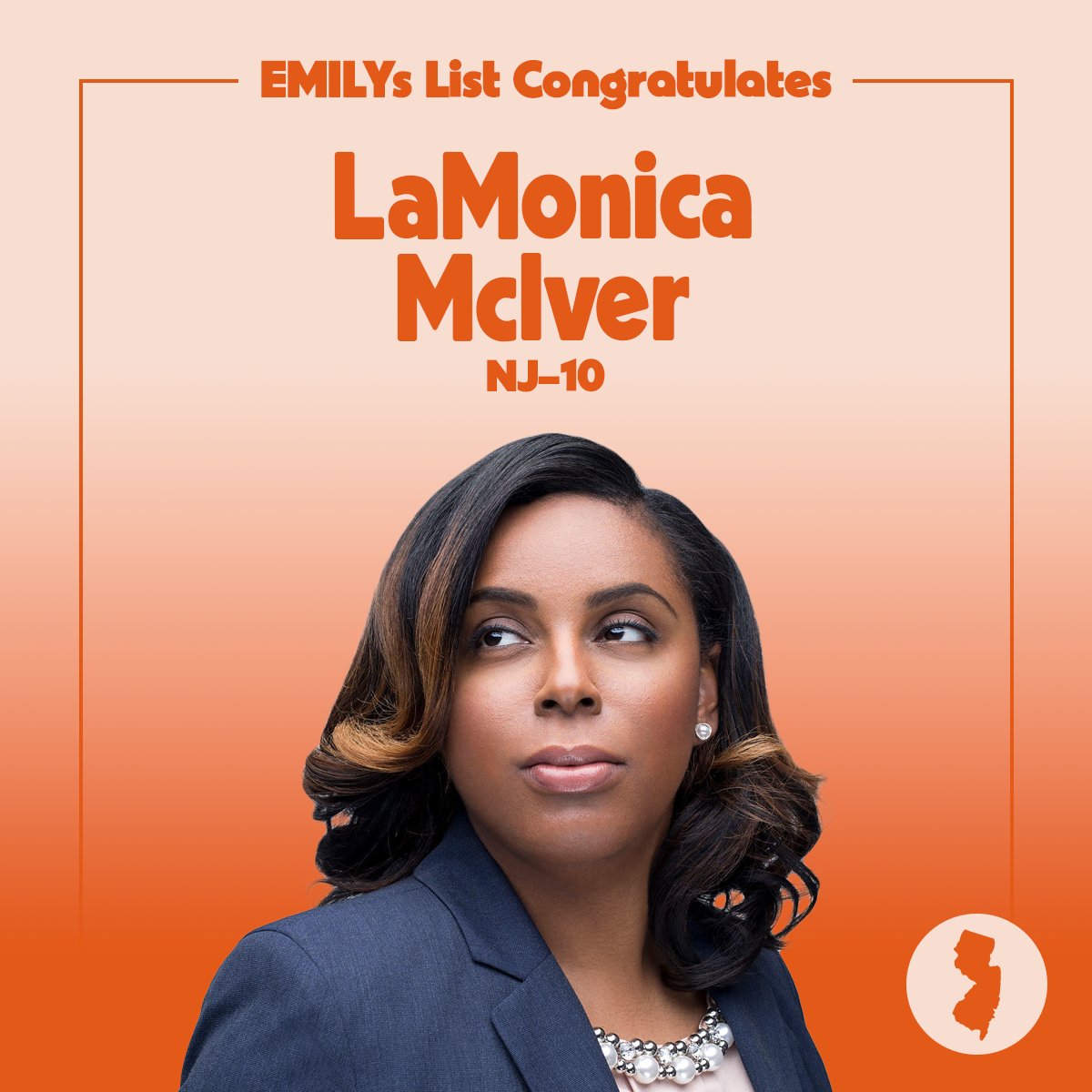 🎉GROUNDBREAKER🎉 
Congratulations to <a href="/LamonicaMciver/">LaMonica McIver</a> on becoming the first Black woman to represent New Jersey's 10th Congressional District. We know she'll stand up against anti-choice extremists in Congress, and we look forward to watching her invest in her community.