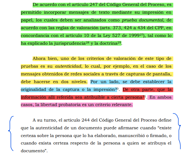 CamiloArellano_'s tweet photo. ✅: Validez probatoria de la capturas de pantalla; La fiscalía no  acredito que el número de teléfono desde el cual se enviaron los mensajes a la victima pertenencia al acusado. No es suficiente con que el contacto haya sido denominado por el destinatario como "papi". https://t.co/5xgE5JbjuM