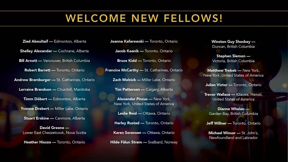 Tonight, the Society gathered at Canada’s Centre for Geography and Exploration, <a href="/50SussexEvents/">50 Sussex</a>, for our Annual General Meeting. The College of Fellows voted in 30 additional members to the Fellowship this evening. Congratulations to all the new Fellows!