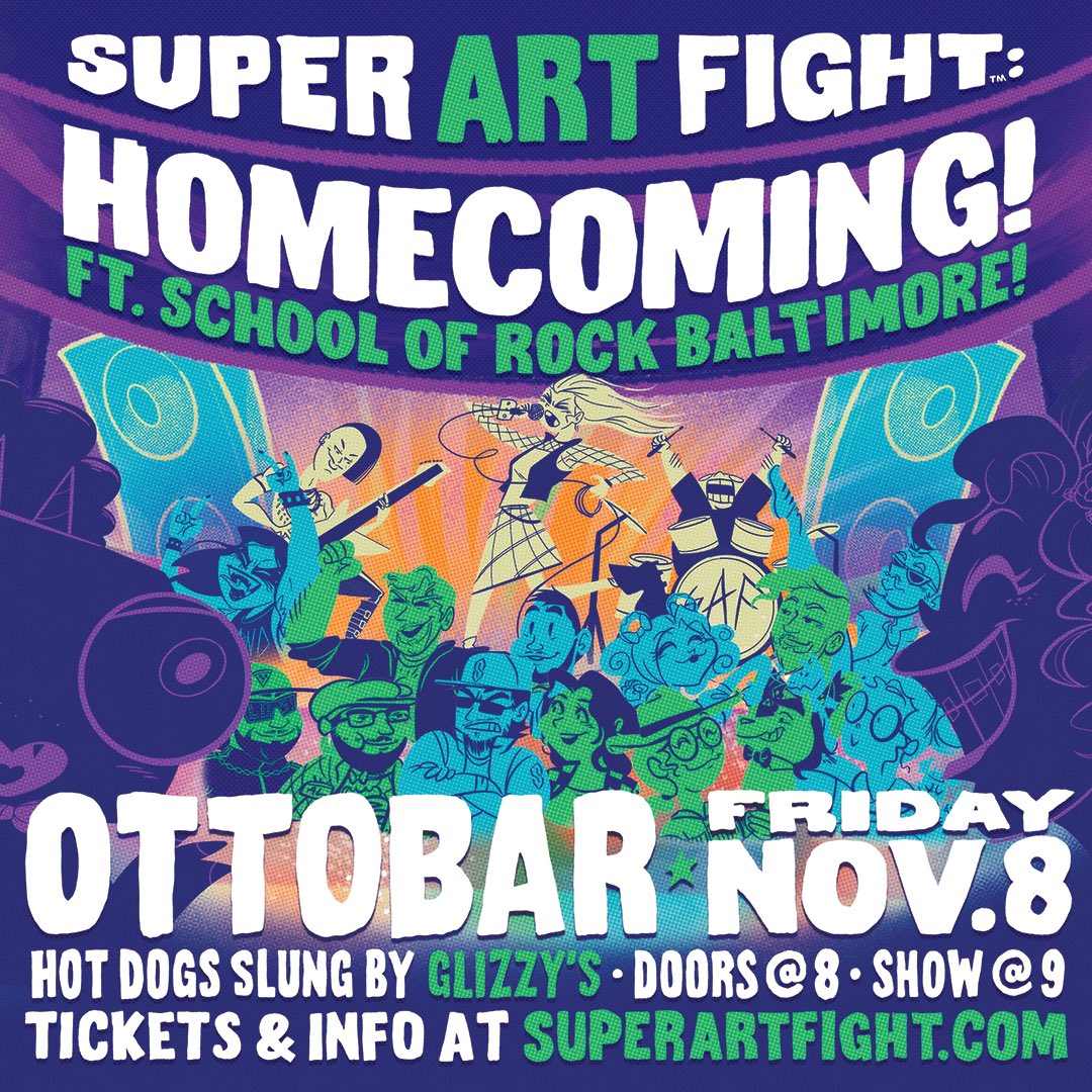 TheLos's tweet photo. Another reason to be at The Ottobar this Friday! #SuperArtFight #Art #Improv #Baltimore #Tickets https://t.co/SXWaMw66AH
