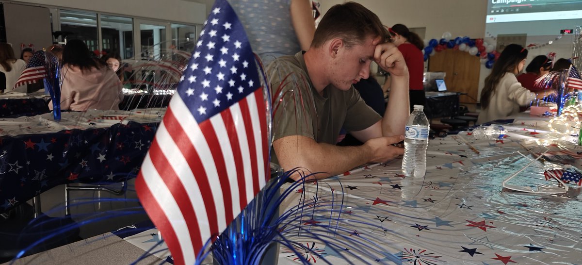 <a href="/mcqueen_maddie/">Maddie McQueen</a> is at Oak Mountain Highschool where over 150 first time voters are watching election returns <a href="/CBS_42/">CBS 42</a> #Vote2024 #USAElection2024 #JustVoted