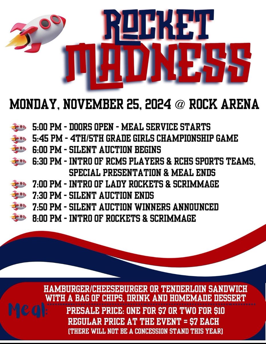 RCHS Boys Basketball (@boysrchs) on Twitter photo Monday 11/25 … come out and join our student athletes for some good food, good auction items, and a few good scrimmages to highlight our players for the upcoming season. <a href="/_CashMoney5/">Andrew Cash</a> <a href="/acashflows15/">Aaron Cash</a> <a href="/CadeBurdette21/">Cade Burdette</a> <a href="/coreycraig606/">Corey Craig</a> <a href="/SportsatTheRock/">Rocket Sports</a> <a href="/12thSports/">12th Region Sports Network</a> Monday 11/25 … come out and join our student athletes for some good food, good auction items, and a few good scrimmages to highlight our players for the upcoming season. <a href="/_CashMoney5/">Andrew Cash</a> <a href="/acashflows15/">Aaron Cash</a> <a href="/CadeBurdette21/">Cade Burdette</a> <a href="/coreycraig606/">Corey Craig</a> <a href="/SportsatTheRock/">Rocket Sports</a> <a href="/12thSports/">12th Region Sports Network</a>