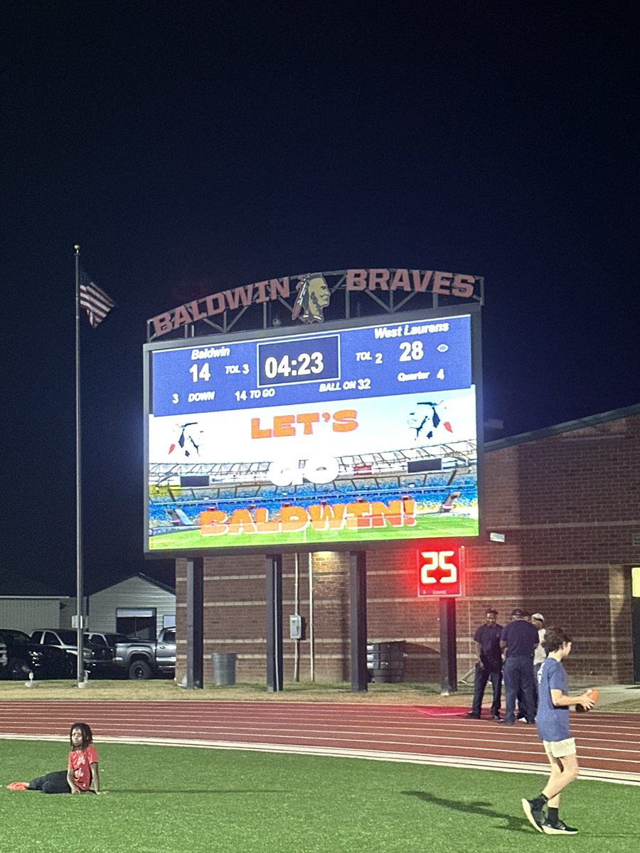 Final from Milledgeville

West Laurens snaps Baldwin’s 5 game winning streak improving to 8-2 heading into the playoffs next week. Best season yet for HC Kip Burdette in Dexter.