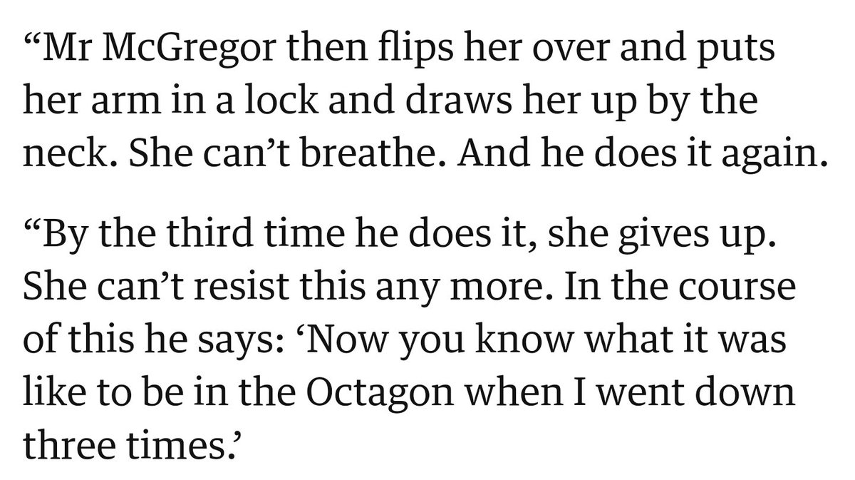 He literally took his frustrations at being humiliated by Khabib out on this woman in the vilest way possible. Allegedly took place in Xmas 2018 after their fight. <a href="/TeamKhabib/">khabib nurmagomedov</a> was right about him when he called him a r*pist.
