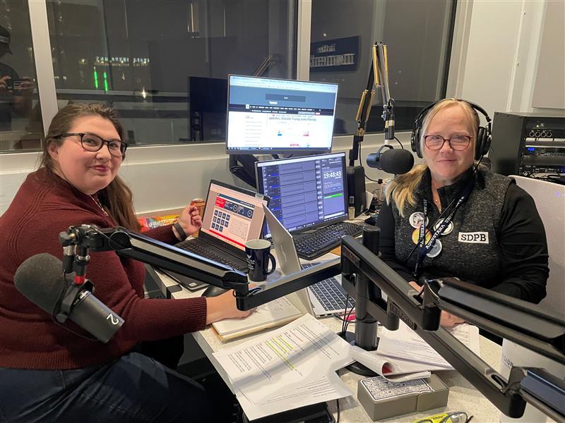 SDPB’s Jackie Hendry and Lori Walsh are set to host SDPB’s live election coverage.

Listen 🔽
sdpb.org/radio