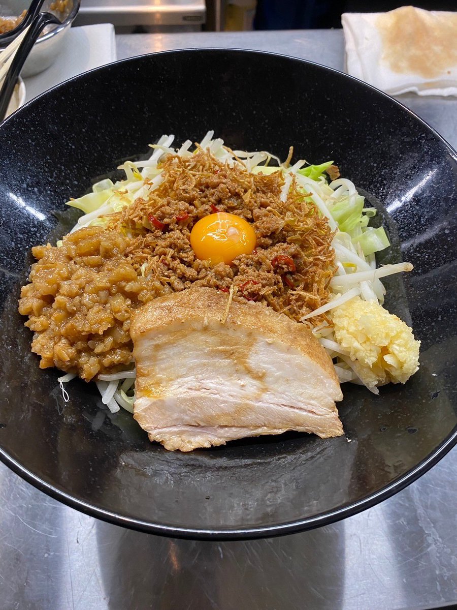 ラーメンだけじゃない、、‼️ ＼ 🍚ガツンと#田田飯 🍚 ご飯の量を200g