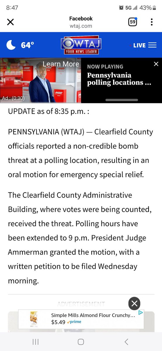 NickBartley150's tweet photo. @realDonaldTrump Clearfield County too! https://t.co/YJNY7awvTx