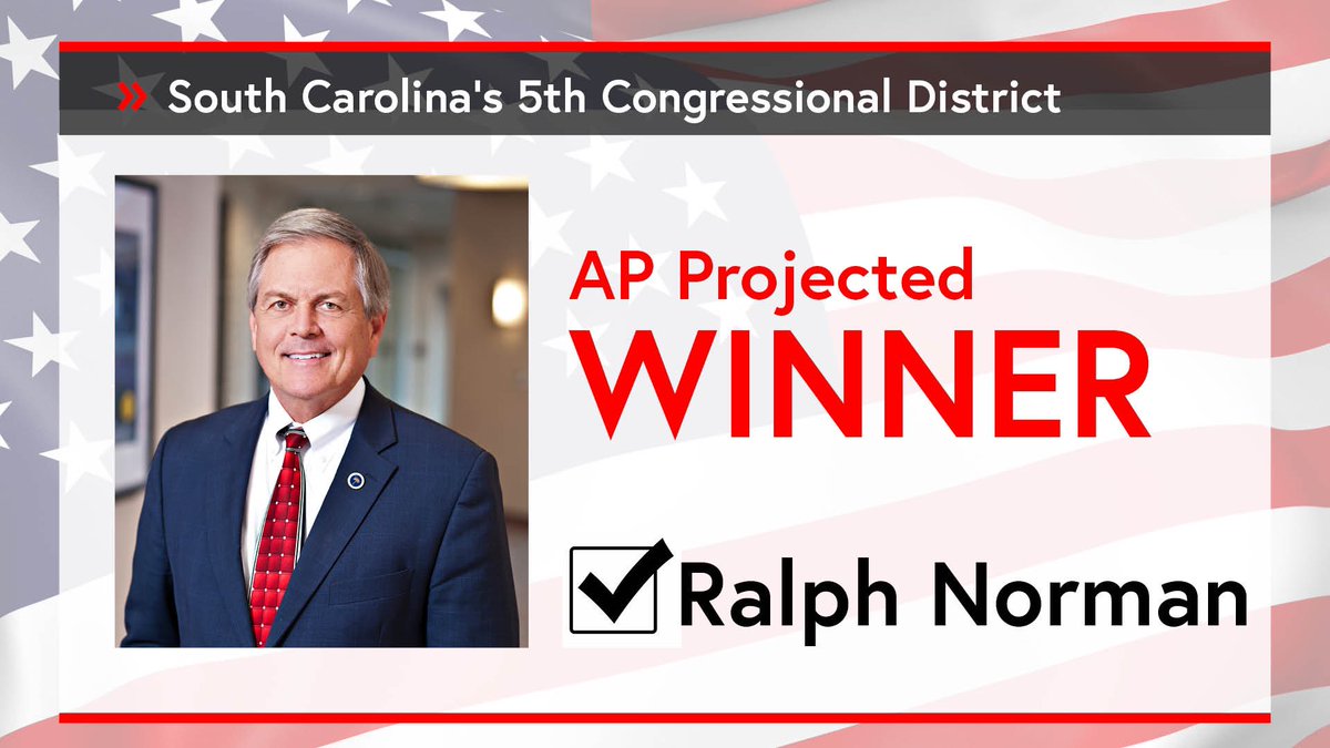 RalphNorman's tweet image. THANK YOU SC-05! This was just as much your victory as it was mine.
I am humbled and honored to serve you in Congress. THANK YOU to all my supporters, I can't wait to see what we can get done in the 119th Congress.
