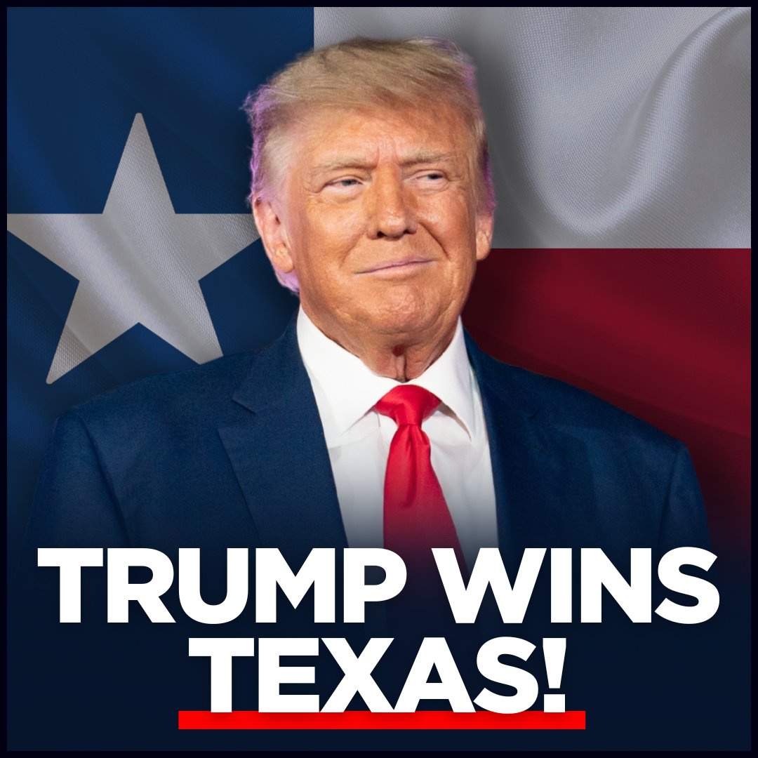 TeamTrump's tweet image. BREAKING: President Donald J. Trump Wins Texas