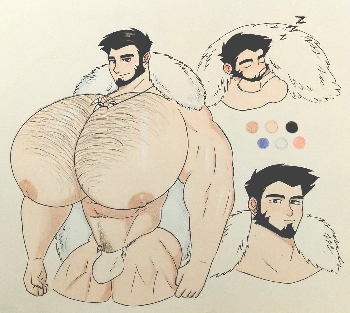 cnb2804's tweet photo. Mhok in Human and Wolf form 🐺 https://t.co/wrOqElBIja
