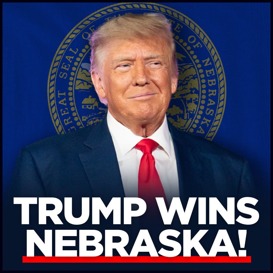 Team Trump (Text TRUMP to 88022) (@teamtrump) on Twitter photo BREAKING: President Donald J. Trump Wins Nebraska BREAKING: President Donald J. Trump Wins Nebraska