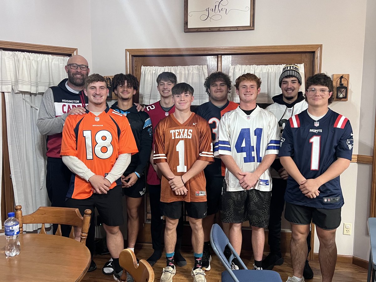 Senior steak night great time with a special group of young men