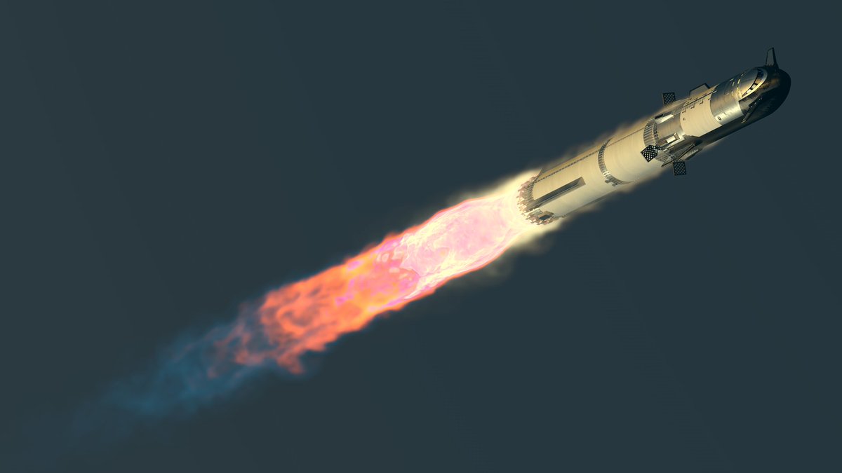 visual_iam's tweet photo. Vehicle is supersonic @SpaceX  #starship @Starlink https://t.co/Y6bsNUxmaa