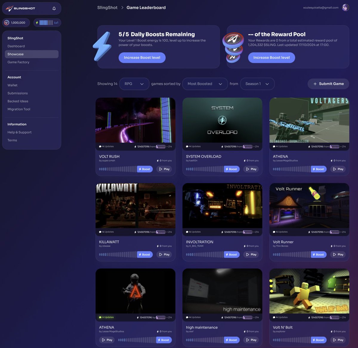 Hawke_The_Dev's tweet photo. 🚀Ready to launch your game? Slingshot Showcase is here with $50,000 up for grabs per round! It’s a high-stakes game jam for creators. Join us in shaping the future of #Roblox gaming!

👉Get the details: https://t.co/DUFeMPq6G2
#SlingshotDAO #SlingshotGaming  #GameDev #indiegames https://t.co/AzZ0DIfFGP