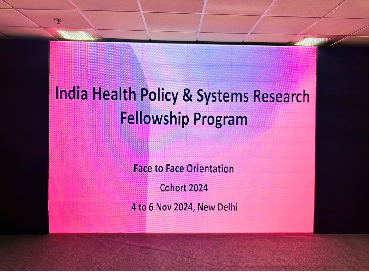 Health Systems Transformation Platform (@hstpindia) on Twitter photo Launch of Cohort 2024 of the <a href="/HPSRIndia/">India HPSR Fellowship</a> Fellowship Program by <a href="/HSTPIndia/">Health Systems Transformation Platform</a> on 4th Nov at ISID, New Delhi! A face-to-face orientation marked the start of an inspiring journey for emerging Health Policy & Systems Research policymakers. <a href="/rsadanandan/">Rajeev Sadanandan</a> <a href="/NDevadasan/">Narayanan Devadasan</a> Launch of Cohort 2024 of the <a href="/HPSRIndia/">India HPSR Fellowship</a> Fellowship Program by <a href="/HSTPIndia/">Health Systems Transformation Platform</a> on 4th Nov at ISID, New Delhi! A face-to-face orientation marked the start of an inspiring journey for emerging Health Policy & Systems Research policymakers. <a href="/rsadanandan/">Rajeev Sadanandan</a> <a href="/NDevadasan/">Narayanan Devadasan</a>