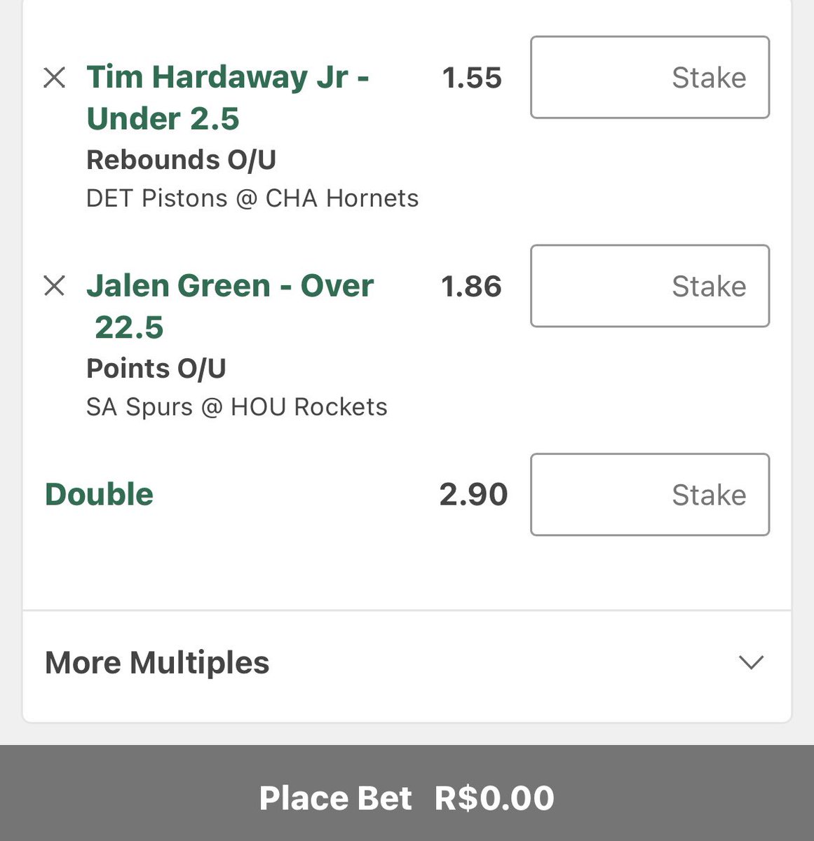 DKS_tips's tweet photo. THJ UNDER 2.5R + Green 22.5P

THJ apenas 1 R nos últimos 5 jogos (!)

3º jogo do Green vs SAS, teve 29 e 36P nos anteriores. Vem de 2 jogos com <20FGA, vs SAS teve 22 nos dois confrontos. Bom matchup.

0.35u na Dupla https://t.co/mV05z9gDri
