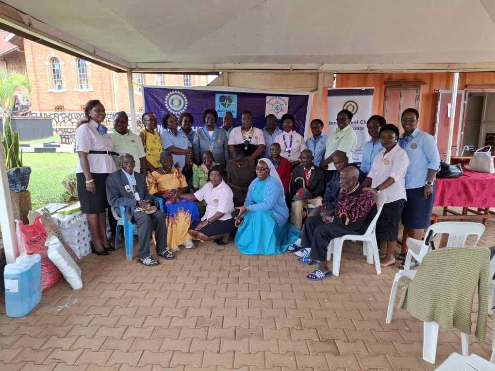 BethKaguma's tweet photo. The first visit of our district  chair at our Bakateyemba, the home of elderly which is  a project of Innerwheel Club of Kampala https://t.co/aj6OScuhgD