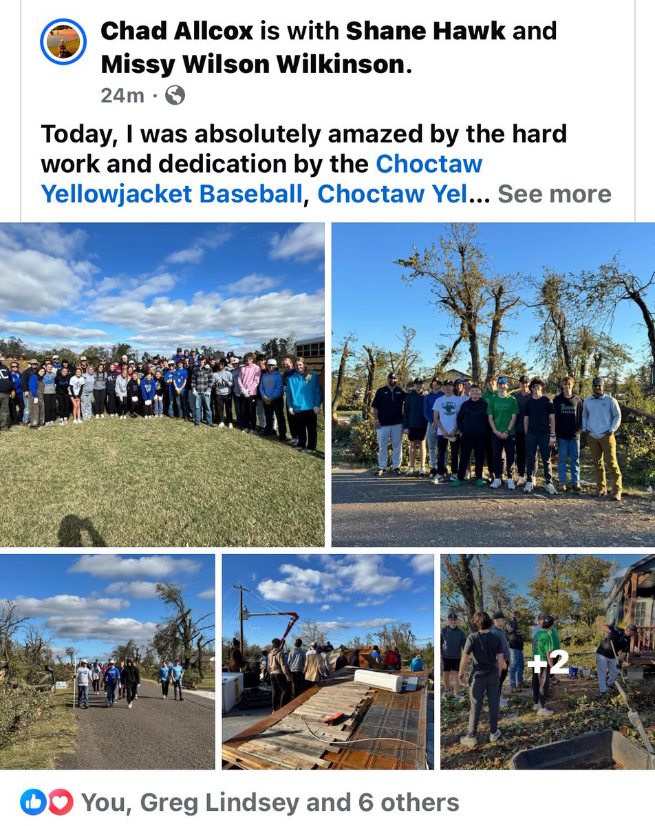 Jacketsball's tweet image. We were fortunate enough to help a bit today. We look forward to serving the community more this week. @jacketsftball and thanks to @luke_yost and @jones_longhorn for coming out today as well to help out in EOC!