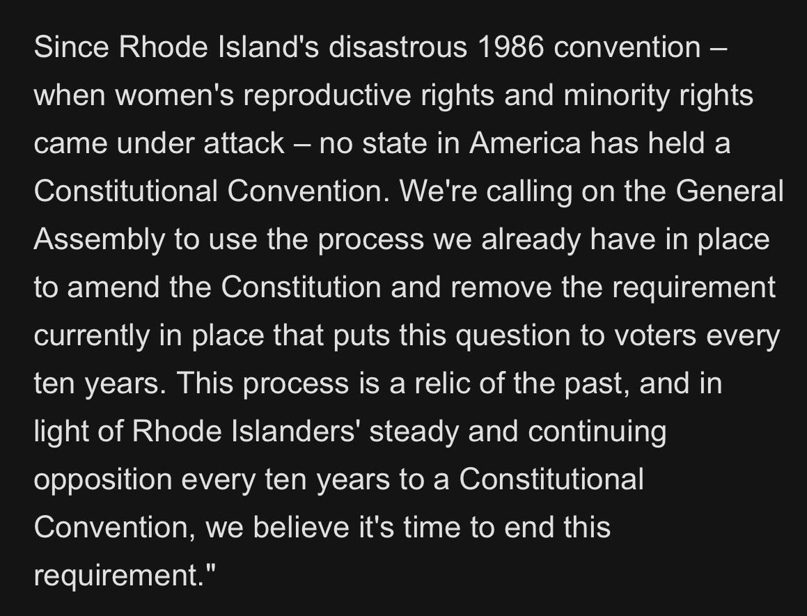 RI Citizens for Responsible Government— who ran an aggressive campaign against Question 1 (ConCon) — taking a victory lap.

Voters shot the question down 62.8% to 37.2% as of 9:30 PM. Margin could vary as mail ballots come in.