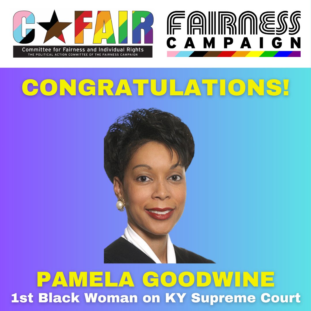 CONGRATULATIONS, Judge Pamela Goodwine, 1st Black KY Supreme Court Justice!