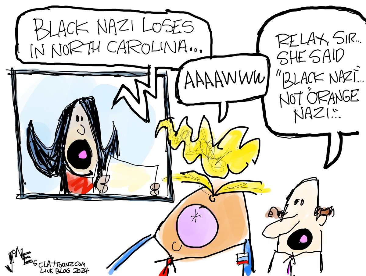 claytoonz's tweet image. Cartoon #9 for tonight&apos;s Live Blog claytoonz.substack.com/p/live-blog-20…
#LiveBlog #NorthCarolina #BlackNazi