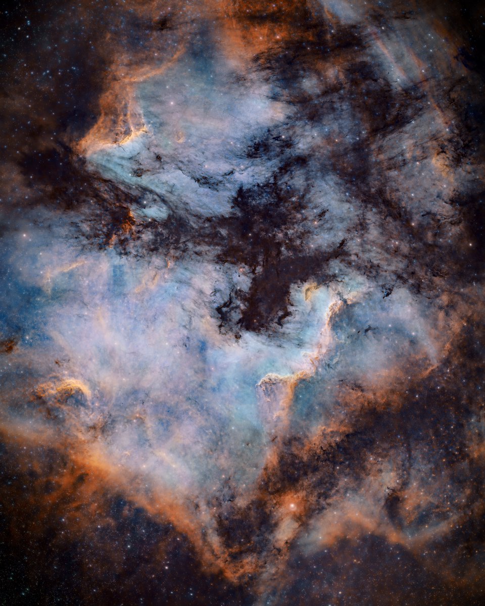 If you’re having a stressful night, here’s a photo of some nebulae you can ponder to break up the chaos in your feed. 

Captured with a small telescope from my backyard.