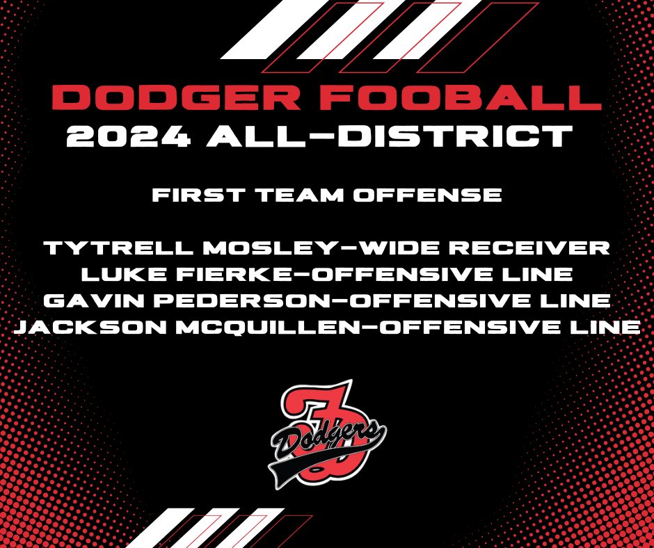 Congrats to our All-District selections this season #DodgerUp