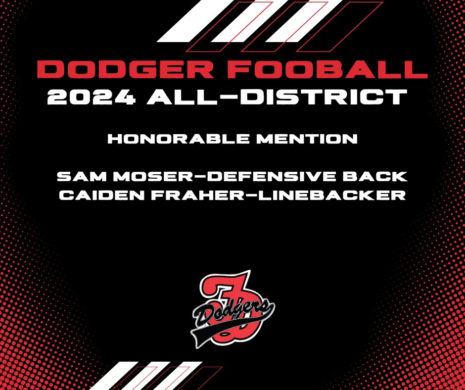 Congrats to our All-District selections this season #DodgerUp