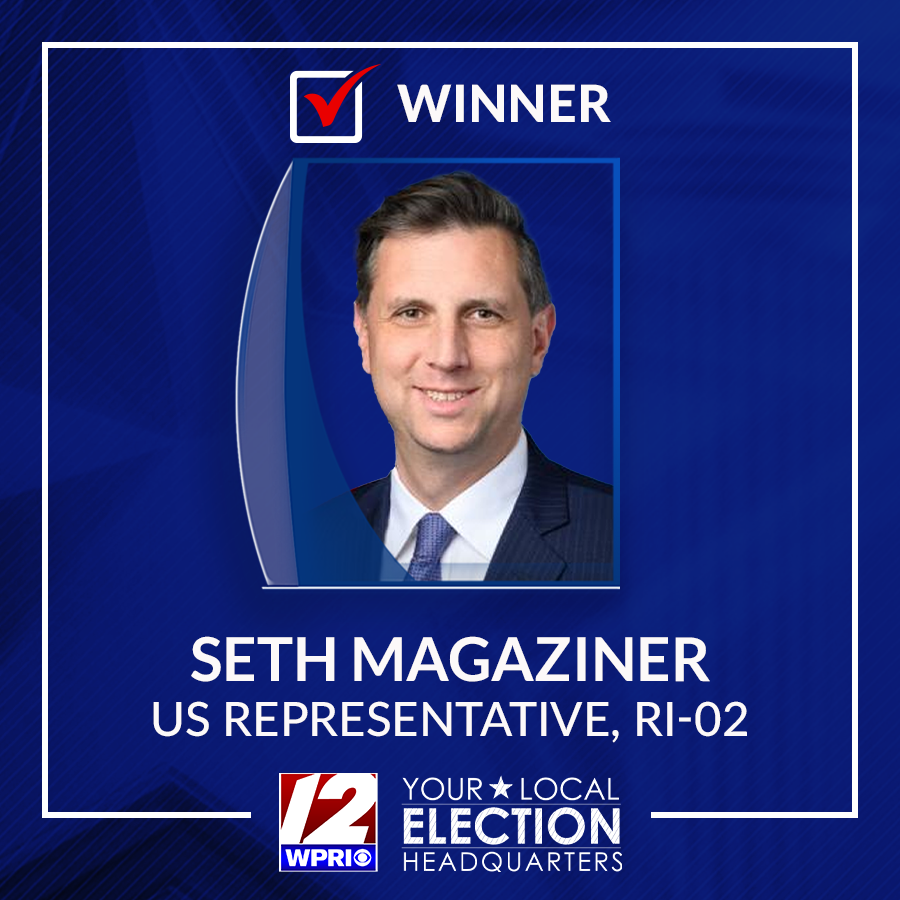 wpri12's tweet photo. Rep. Seth Magaziner has been reelected to represent Rhode Island District 2 in the U.S. House, WPRI projects. #YourLocalElectionHQ
Track the real-time election results here: https://t.co/7Ho6j2K1fo https://t.co/O8kGMyehPU