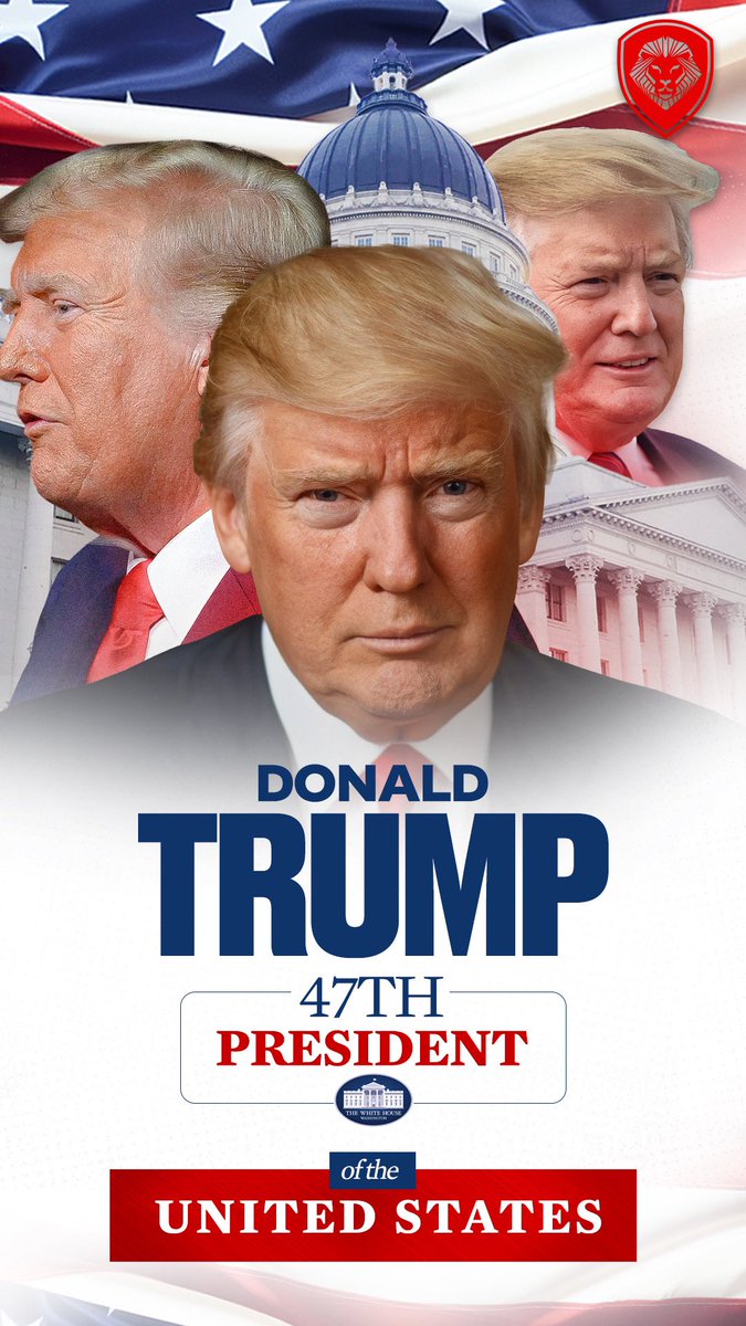 NIAJENEWS's tweet photo. Donald Trump Wins the Presidential election 
He won both the Popular vote and electrol votes https://t.co/hqBRB89Sri