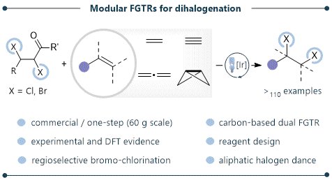 KatayevLab (@katayevl) on Twitter photo Thrilled to share our group's first article in <a href="/J_A_C_S/">J. Am. Chem. Soc.</a> ! We introduce new dual-functional group transfer reagents (FGTRs) for modular dihalogenation of unsaturated C–C bonds. Thanks <a href="/snsf_ch/">Swiss National Science Foundation</a> & <a href="/DCBPunibern/">DCBPunibern</a> for support, #OpenAccess, <a href="/SwissChemistry/">Swiss Chemical Society</a>
pubs.acs.org/doi/10.1021/ja… Thrilled to share our group's first article in <a href="/J_A_C_S/">J. Am. Chem. Soc.</a> ! We introduce new dual-functional group transfer reagents (FGTRs) for modular dihalogenation of unsaturated C–C bonds. Thanks <a href="/snsf_ch/">Swiss National Science Foundation</a> & <a href="/DCBPunibern/">DCBPunibern</a> for support, #OpenAccess, <a href="/SwissChemistry/">Swiss Chemical Society</a>
pubs.acs.org/doi/10.1021/ja…