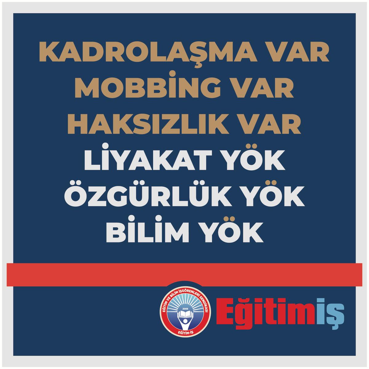 egitimis's tweet photo. ÜNİVERSİTELERİN ÖZGÜRLÜĞÜ İÇİN YÖK KALDIRILMALI!

https://t.co/SD8ik8X9PI

@tcyuksekogretim #yükseköğretim #yök #üniversite #kadrolaşma #liyakat #özgürlük #bilim https://t.co/C1jdh9TW2Q