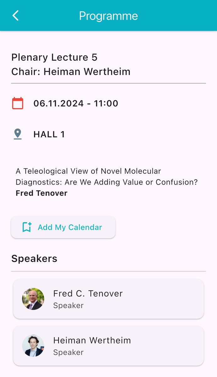 ISAC_world's tweet photo. Join the esteemed Prof. Fred Tenover for the final plenary lecture of #ICC2024!
Prof. Tenover will present on A Teleological View of Novel Molecular Diagnostics: Are We Adding Value or Confusion?
Join him and chair Prof. Heiman Wertheim in Hall 1 at 11.00
#33icc https://t.co/ZmwrjkI2Zs
