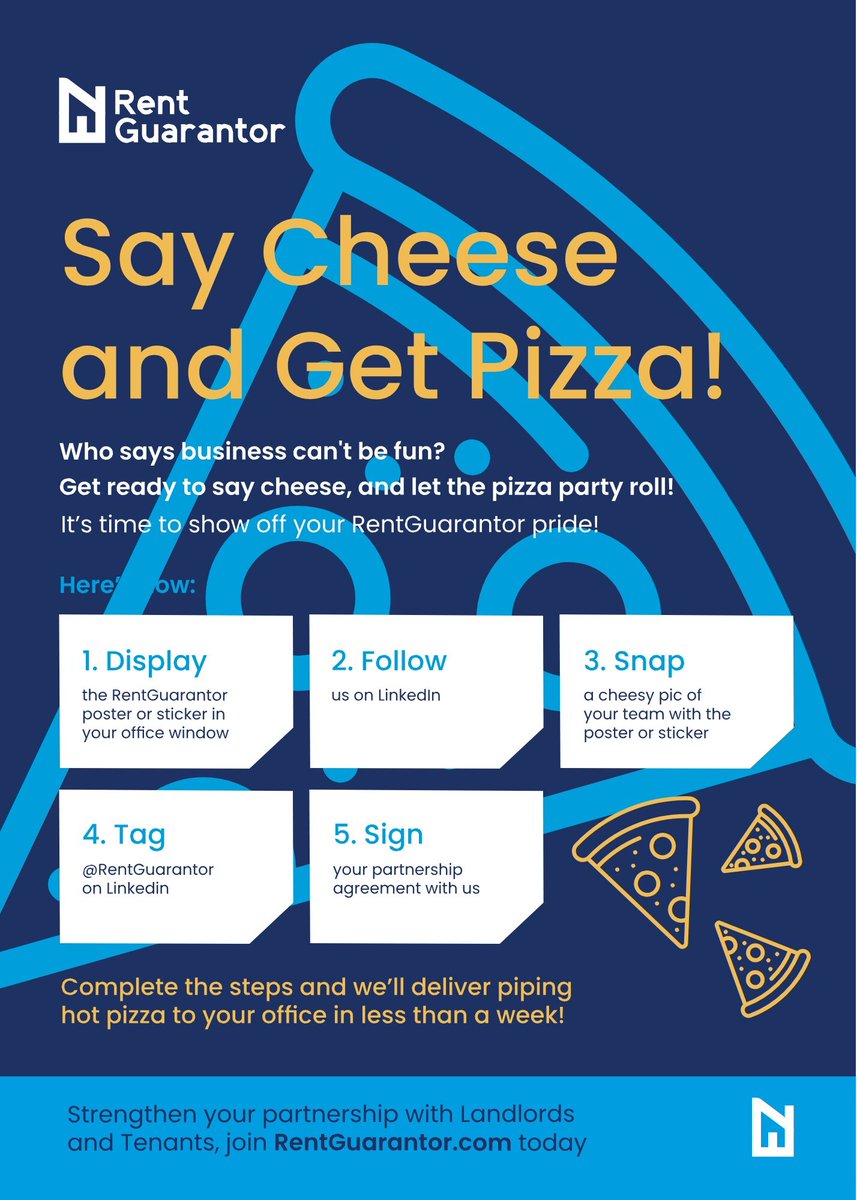 RentGuarantor's tweet photo. Our new promotion is going to be available to delegates attending the #Propertymark East Midlands conference tomorrow. Come and talk to the #RentGuarantor team and find out more.
#Pizza #RentersRights #Lettings #ProfessionalGuarantor https://t.co/Wsxr9UQLU3
