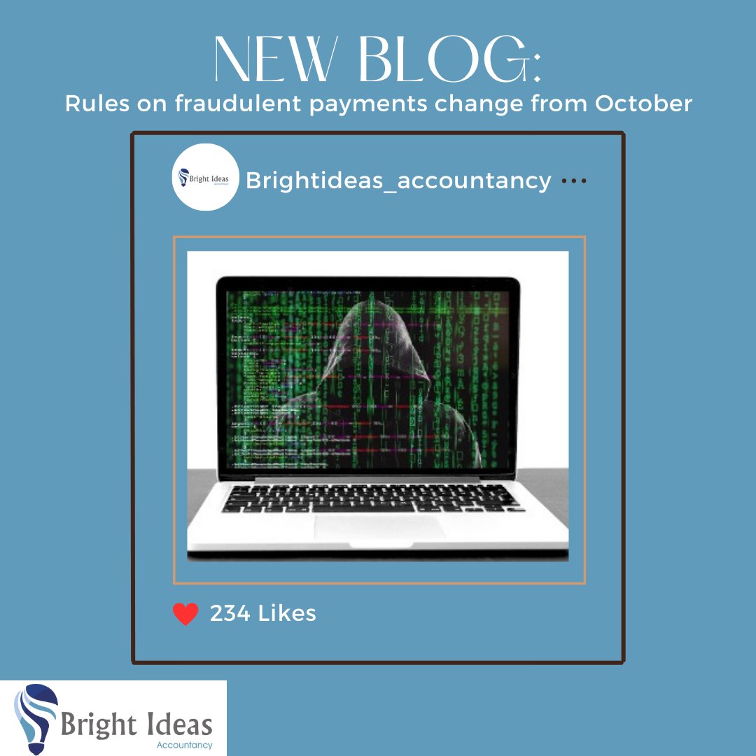 Customers, microenterprises, and charities have more protection against Authorised Push Payment scams thanks to new rules from October. 
Find out what you need to know here: 
 biaccountancy.com/rules-on-fraud…

#fraud #APPscams #scams #compensation