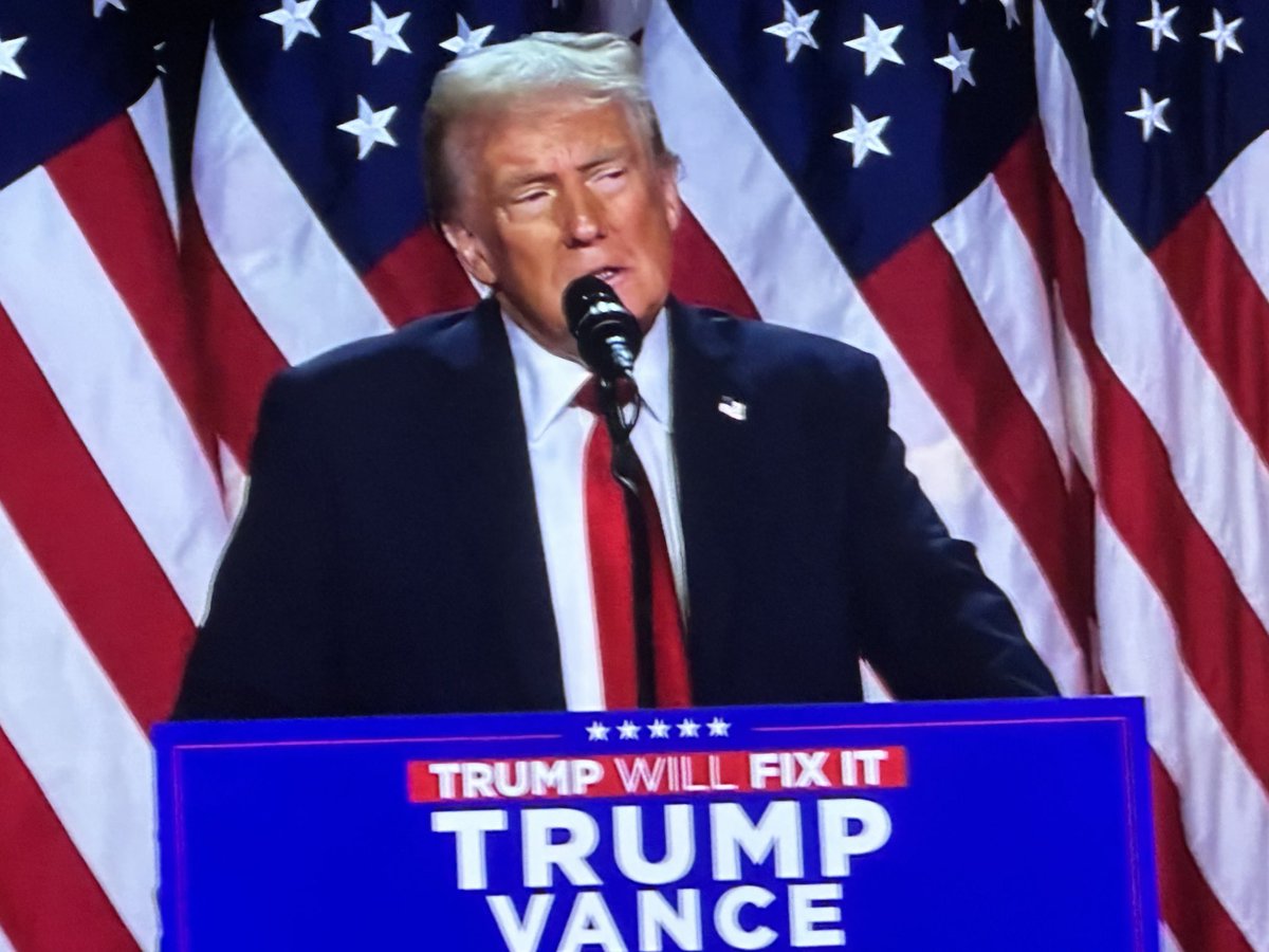 Exceptional Come back —  Trump making a victory speech — 47 th President of the US